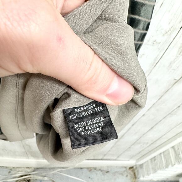 W118 Walter Baker Small Raquel Long Sleeve Mini Dress In Green And Cream Print - Picture 4 of 5